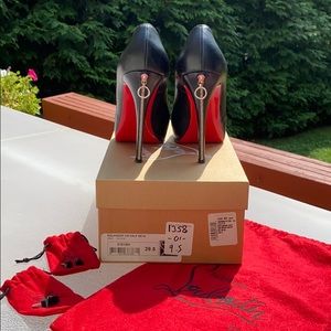 Louboutin Roland Zip 120M in black calf leather